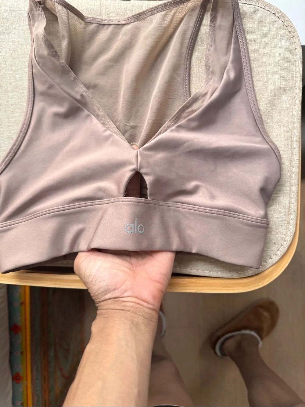 Alo Women’s Taupe Sports Bralette